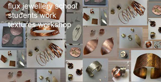 Flux Studios. Learn to make and design silver jewellery. Examples of work by students. Read course reviews and temake rings, pendants, bangles, earrings brooches, chainsstimonials here.