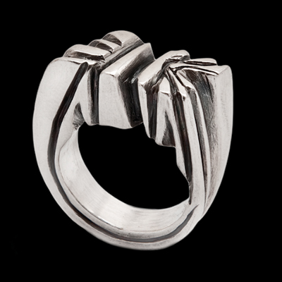 Beccy Dockree, Contemporary Jewellery, jagged ring