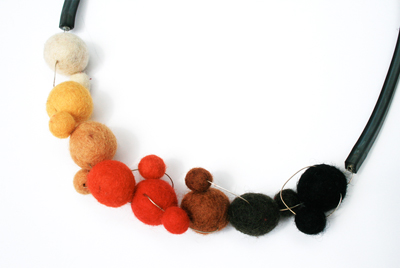 Bev Holden, contemporary jewellery, felt