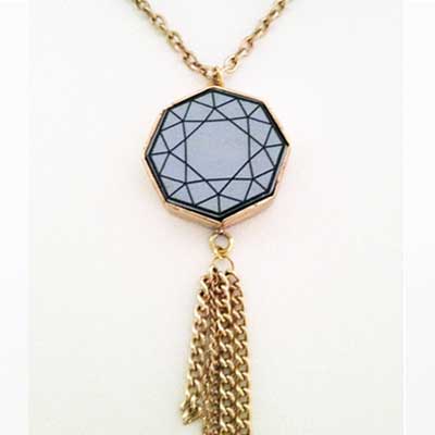 Elise Goldin, pendant, blue