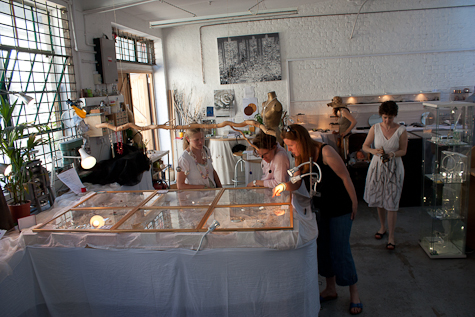 Flux Studios jewellers show their work in our anual summer jewellery exhibition