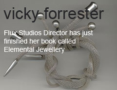Vicky Forrester, director of Flux Studios, come and learn how to make jewellery with us